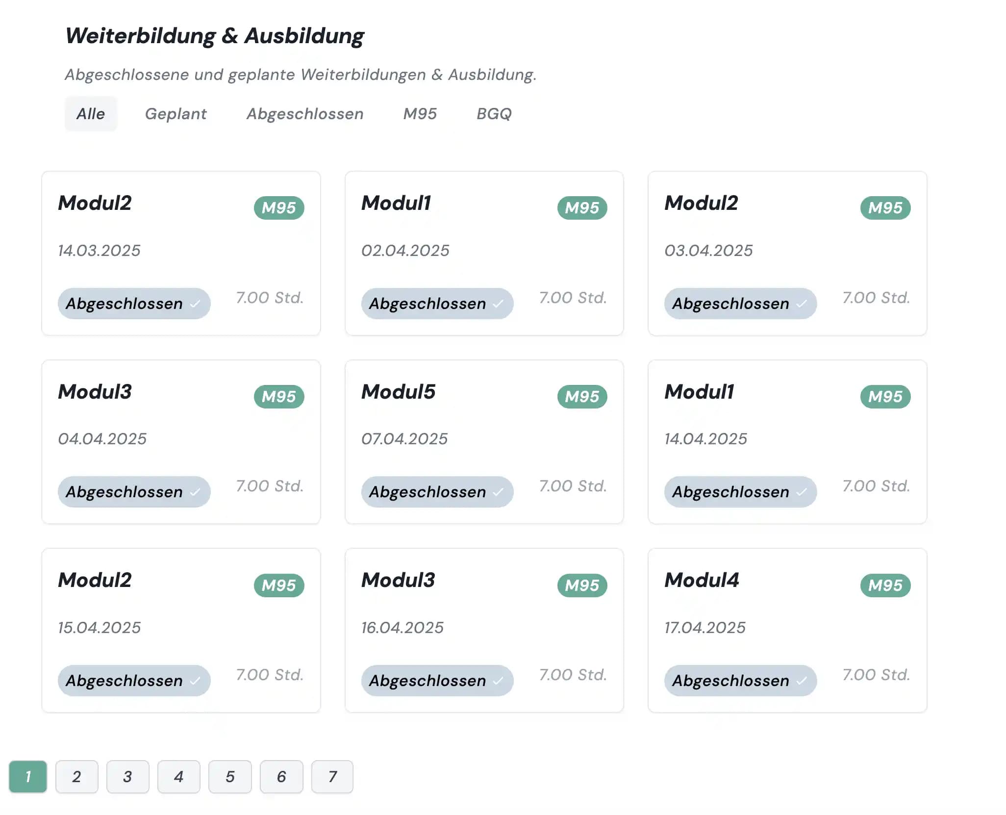 Dashboard Vorschau